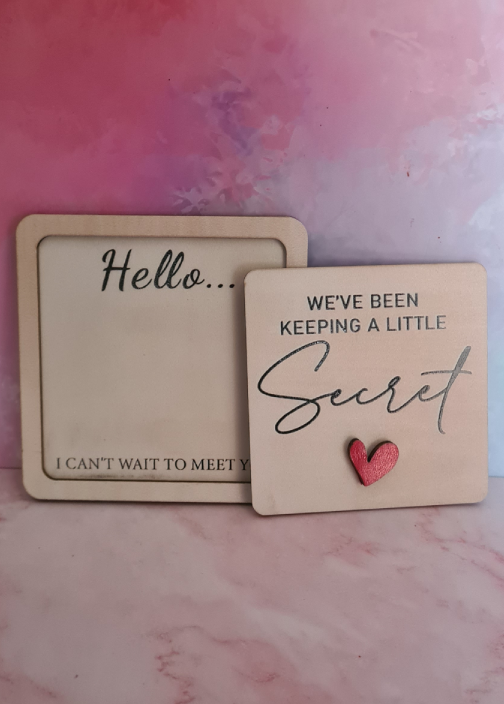 We've been keeping a secret - Cadeau om je zwangerschap aan familie en vrienden aan te kondigen