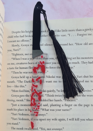 Boekenlegger Bloederige Mes  – Cadeau voor Horror Fans