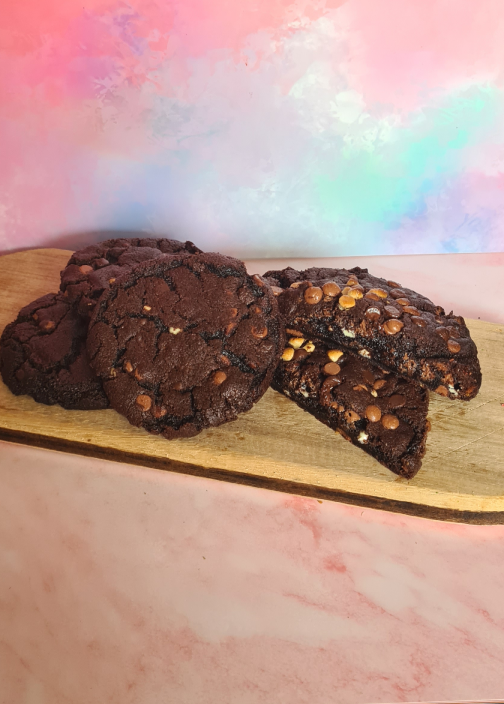 Cookies -  Vers Gebakken Triple Chocolate Chip Koekjes