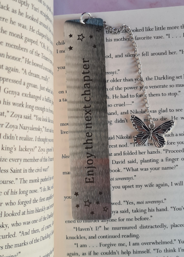 Boekenlegger "Enjoy the Next Chapter” – Cadeau voor Boekenliefhebbers