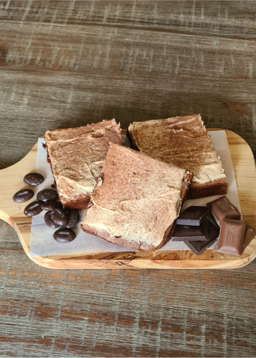 Espresso brownie met mokka creme - 6 stuks