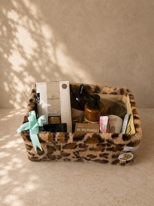 Luipaard Cadeaumand – Luxe Verzorgingscadeau