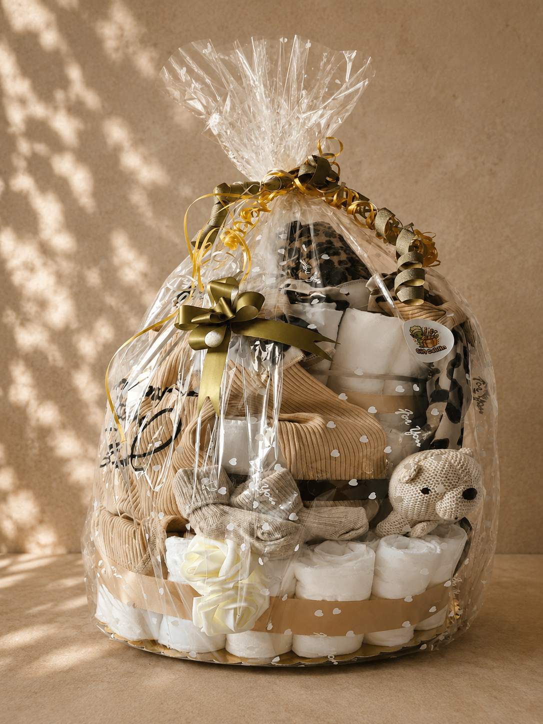 Luiertaart "Luipaard" – Luxe Kraamcadeau voor Meisje
