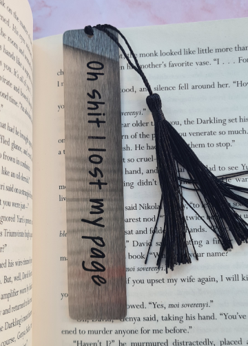 Boekenlegger "Oh Shit i lost my page " – Grappig Cadeau voor Boekenliefhebbers