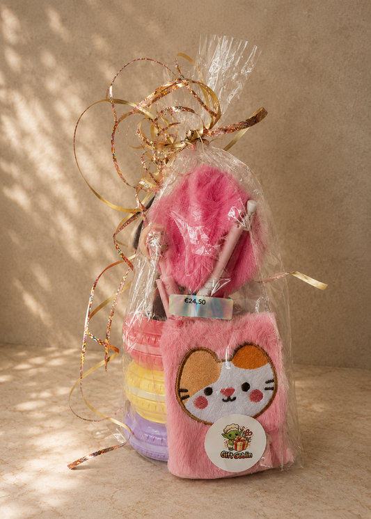 Pretty Kitty Cadeauset – Roze Schrijfset