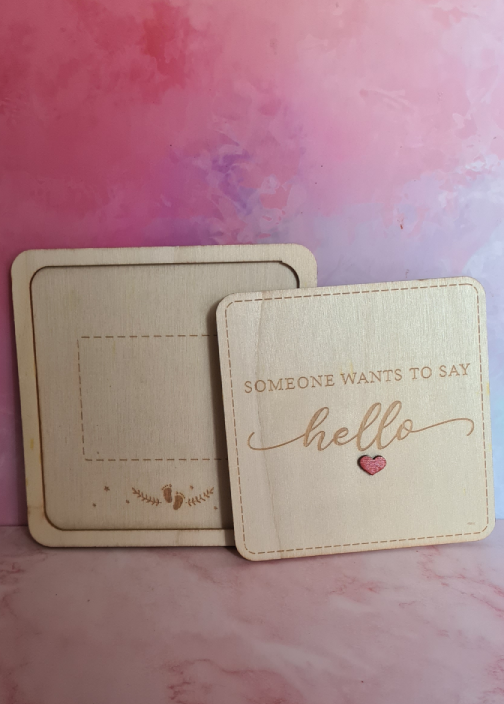 Someone wants to say hello - Cadeau om je zwangerschap aan familie en vrienden aan te kondigen