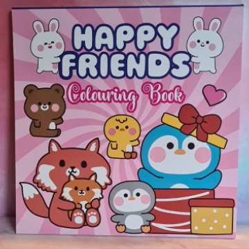 Happy Friends Kleurbook (Roze)