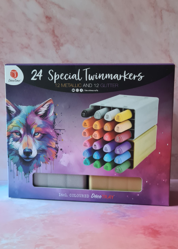 Decotime Metallic en Glitter Twinmarkers set